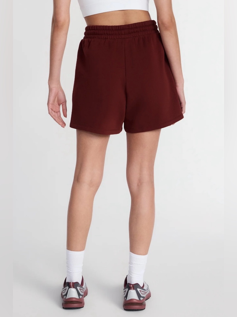 Nwt Athletic Works Women's Maroon Drawstring Fleece Athletic Shorts — image 2 of 7